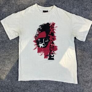 Rise Against Band T-Shirt Mens Size S White Graphic Tee Punk Rock Tour Merch